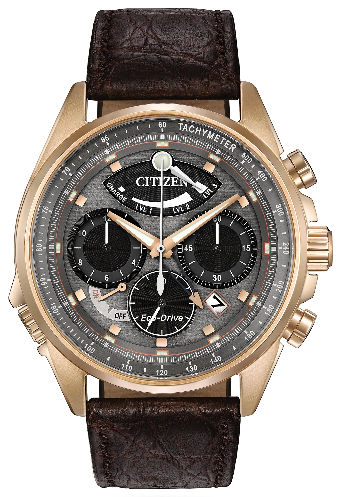 Caliber 2100 Gray Dial Genuine Crocodile Strap AV0063-01H | CITIZEN